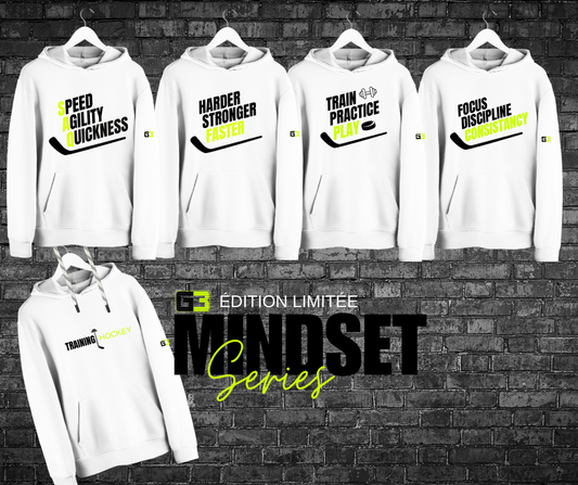 G3 Mindset Serie Hoodie Blanc (Édition limitée)