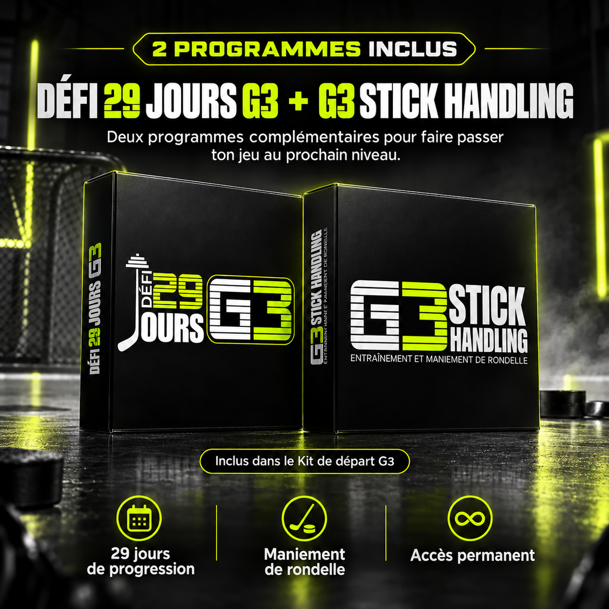 Kit de départ G3 — 2 programmes + T-shirt