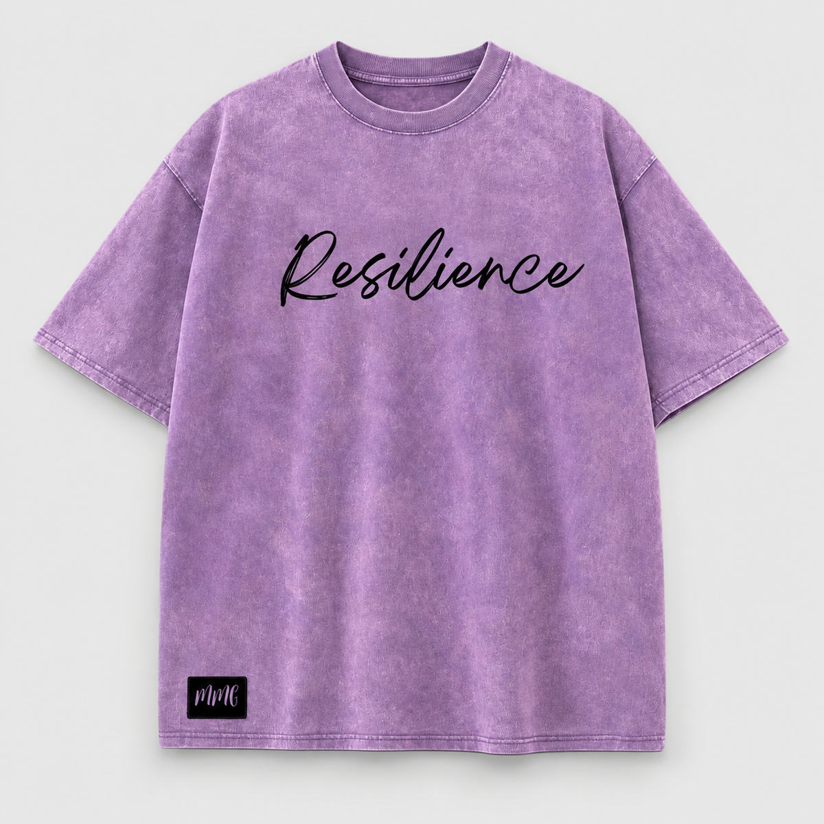 T-shirt Résilience MMG — Lavande délavé (Noir)
