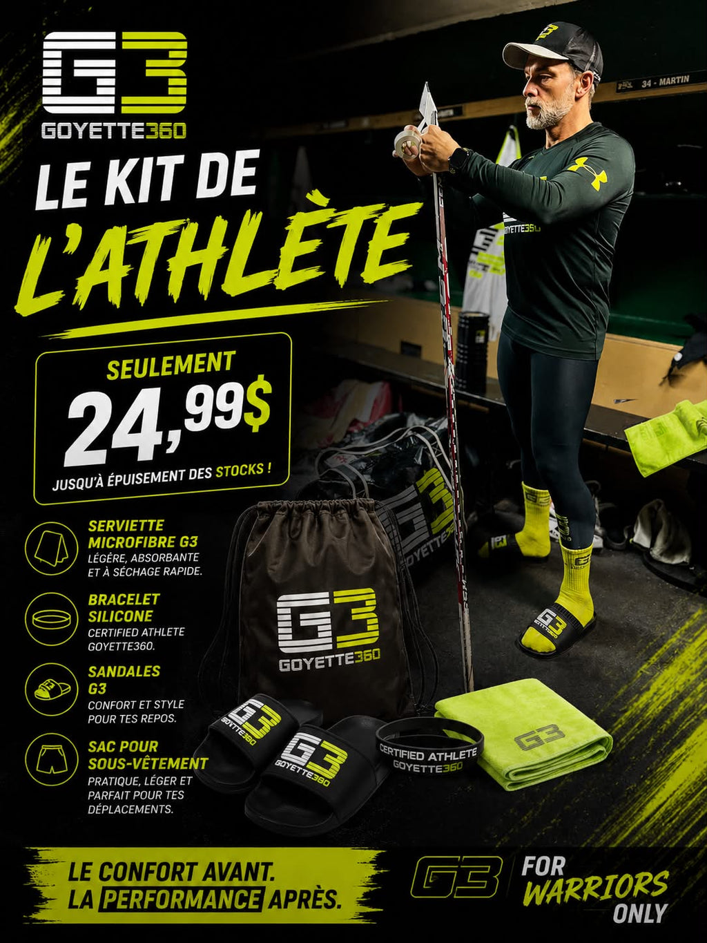 Le kit de l’athlète G3